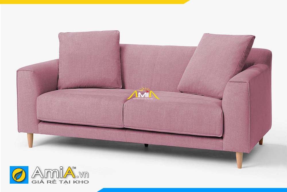 sofa văng nhỏ mini màu hồng đậm