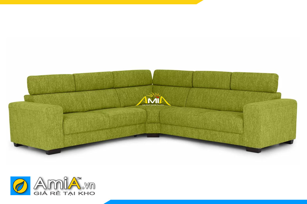 sofa màu xanh rêu chất liệu nỉ