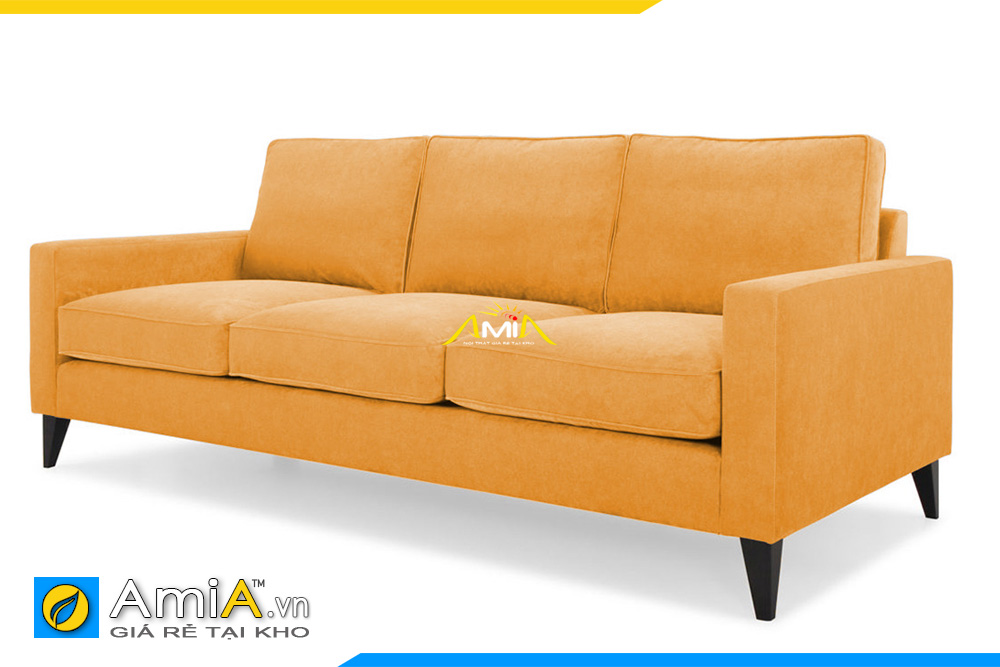 sofa văng nỉ màu vàng đậm