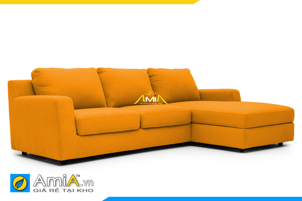 mẫu ghế sofa màu vàng cam đẹp
