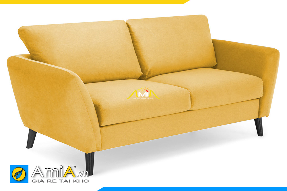 sofa màu vàng nhỏ mini 2 chỗ ngồi