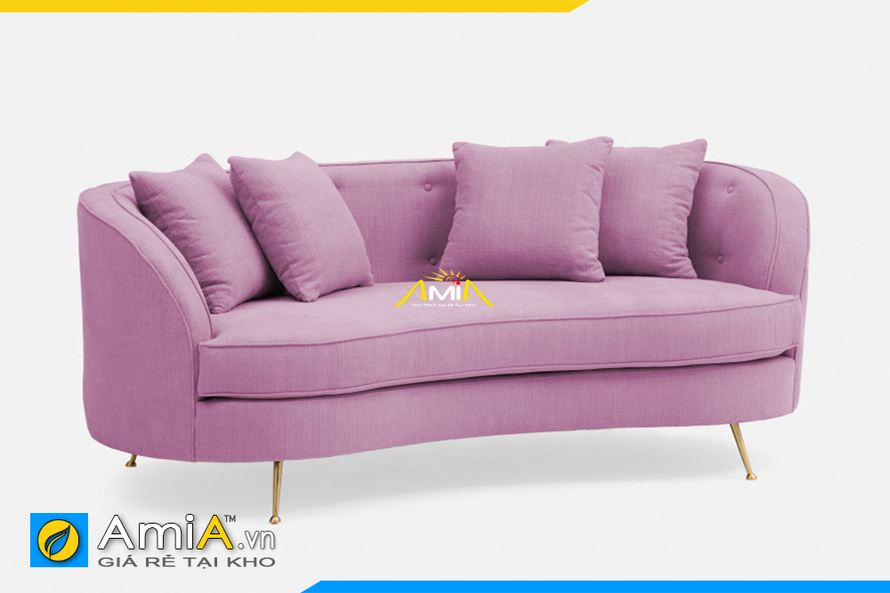 ghế sofa thiết kế trẻ trung màu tím