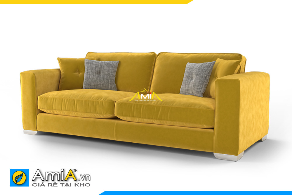 sofa phòng khách nhỏ màu vàng