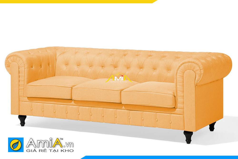 sofa tân cổ điển đẹp màu vàng