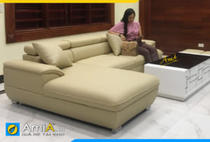 Ghế sofa da kiểu góc rẻ đẹp AmiA 094B