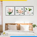 Hình ảnh Bộ tranh hoa hồng đẹp cho phòng ngủ lãng mạn AmiA 1498