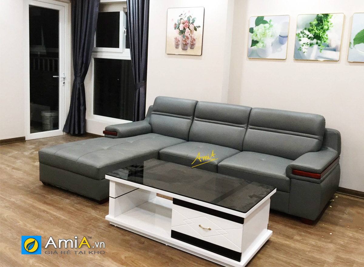 Hình ảnh thực tế sofa da làm theo yêu cầu tại xưởng AmiA