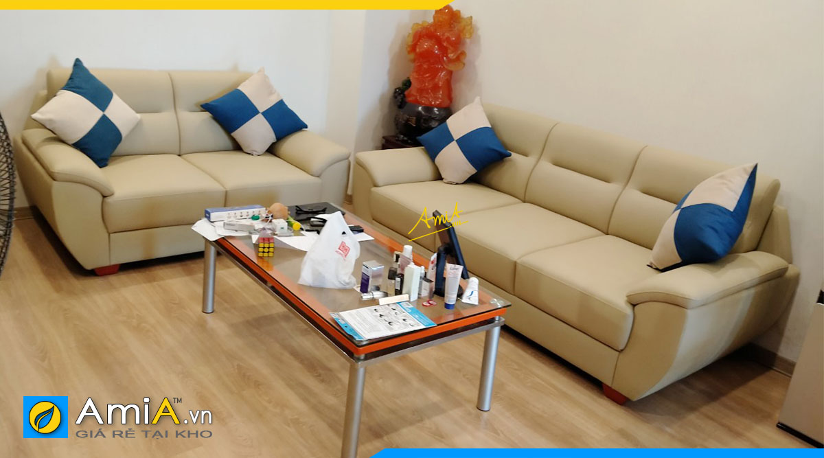 Hình ảnh thực tế sofa làm theo yêu cầu tại nhà khách