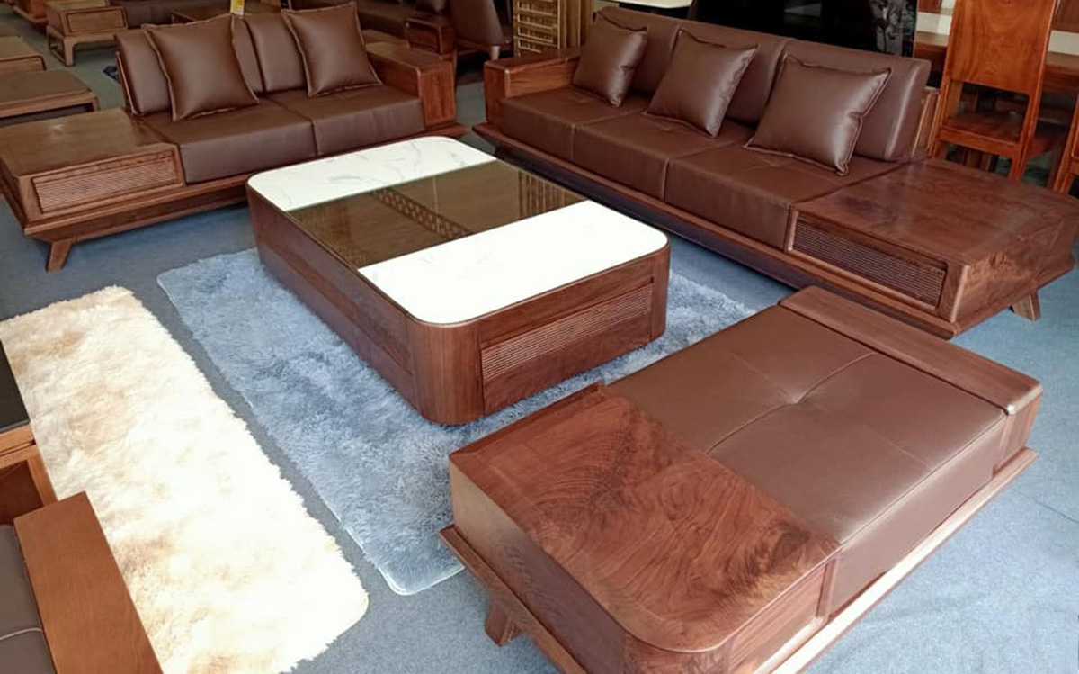 sofa gỗ đẹp cho mọi không gian