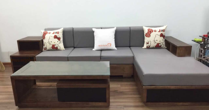 mẫu sofa gỗ làm theo yêu cầu