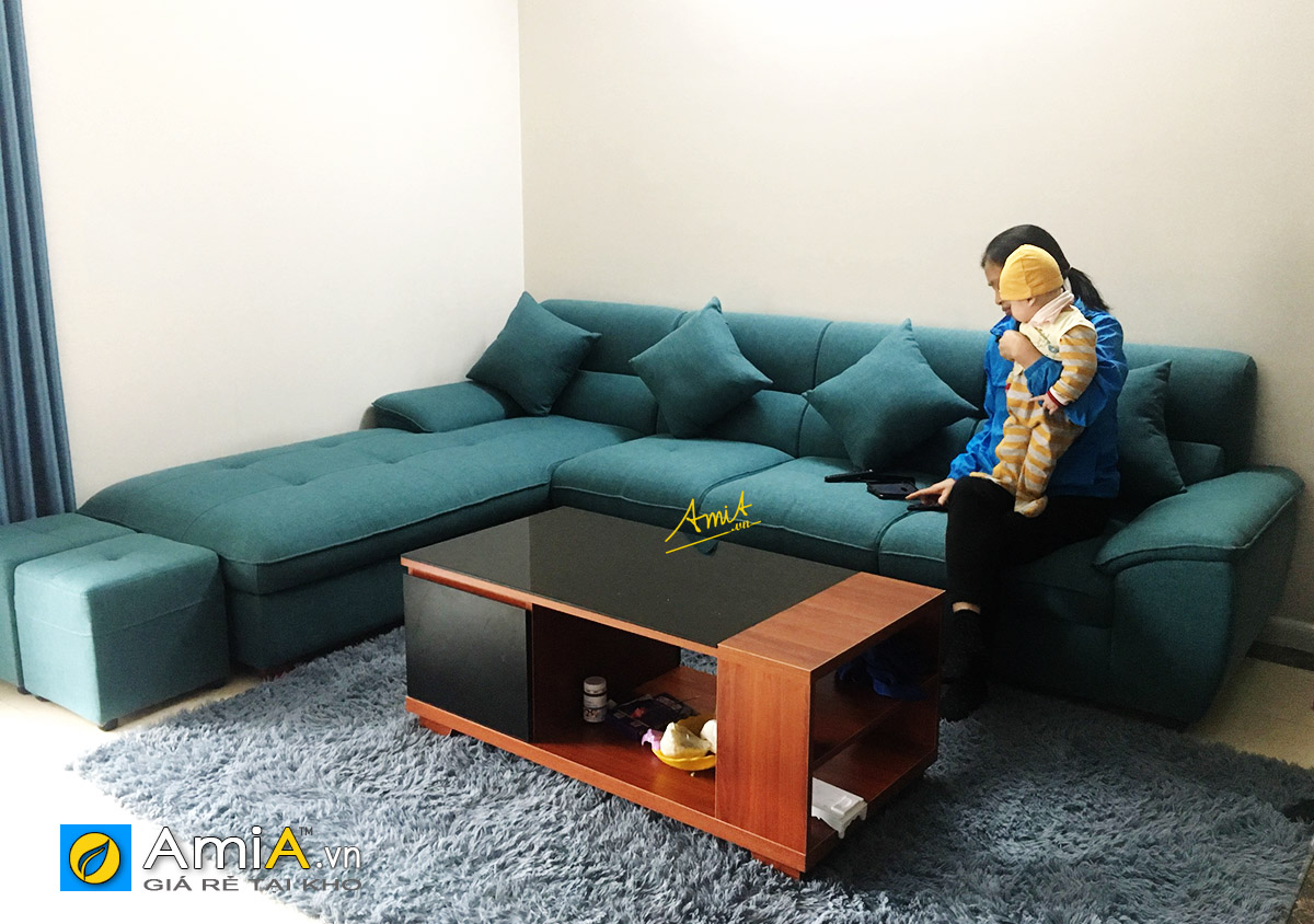 Hình ảnh thực tế sofa theo yêu cầu tại nhà khách AmiA