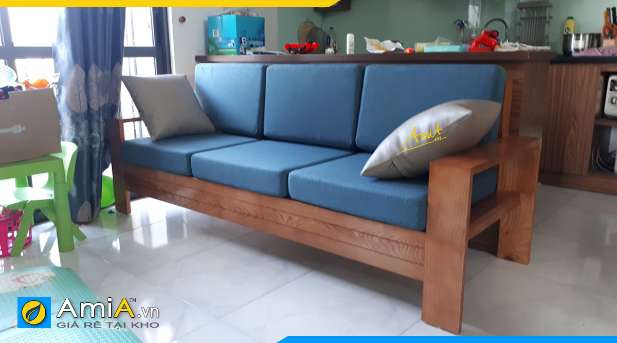 sofa gỗ đẹp phòng khách