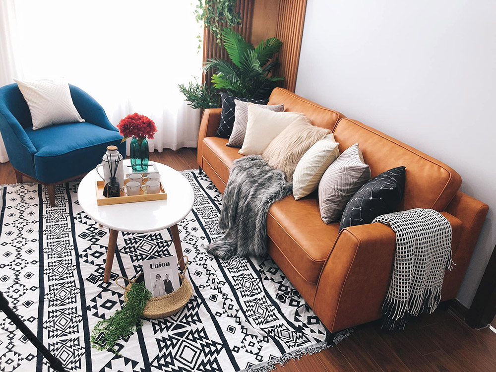 bộ sofa văng da cao cấp tạo vẻ sang trọng cho không gian nhà bạn