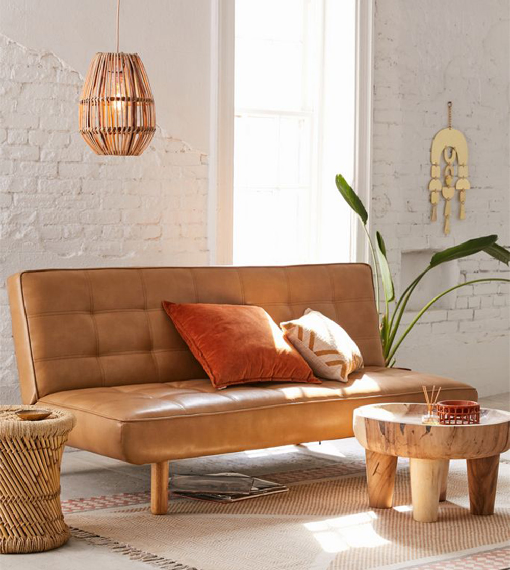 sofa văng không tay vịn cho phòng khách nhỏ hẹp