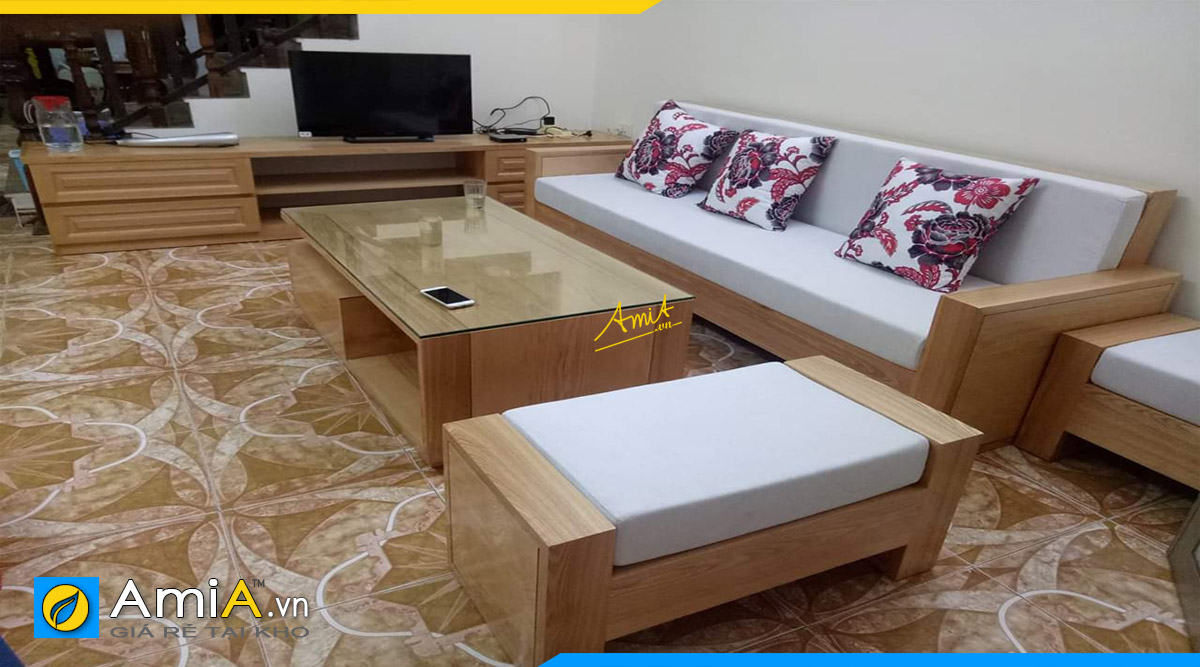 Sofa gỗ văng hiện đại