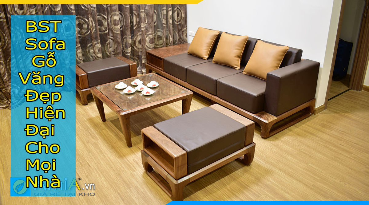 Với tông màu gỗ tự nhiên đẹp mắt, các chi tiết cắt ngũ giác, sofa gỗ đẹp hiện đại trở thành điểm nhấn cho không gian sống của bạn. Với thiết kế tối giản, sofa gỗ hiện đại đem đến cho không gian sống cảm giác gọn gàng, thoải mái và sang trọng. Hãy xem hình ảnh sofa gỗ đẹp hiện đại để cùng nhau tìm hiểu các mẫu mã và kiểu dáng khác nhau để lựa chọn.