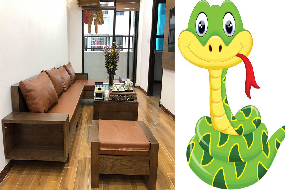 Chọn sofa gõ cho tuổi Tỵ dựa vào yếu tố nào