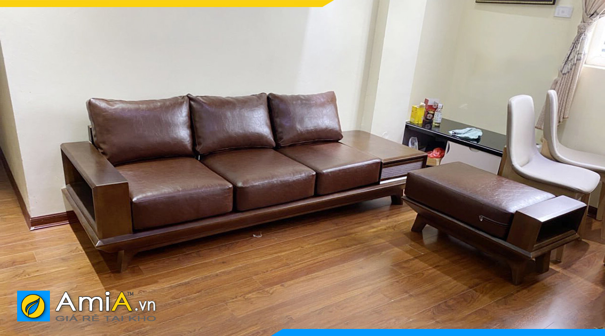 Sofa gỗ văng phòng làm việc