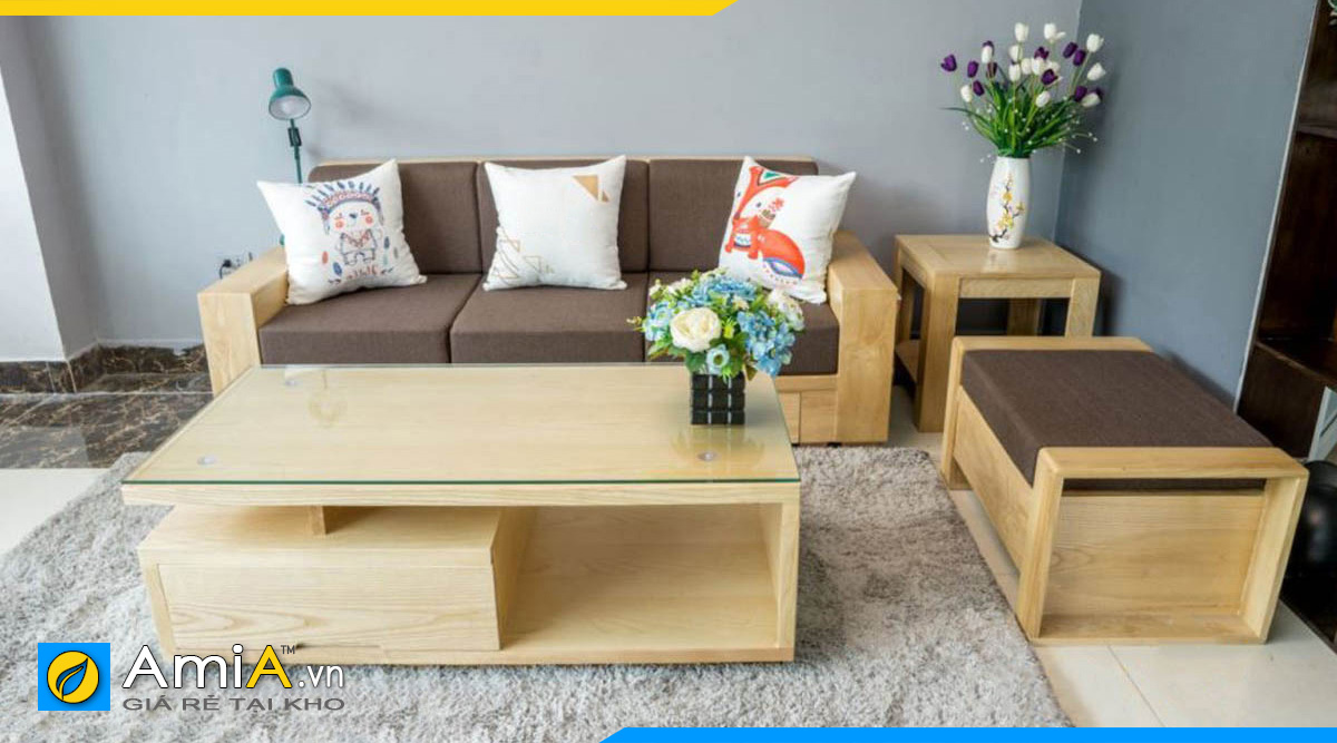 Sofa gỗ văng phòng khách đẹp