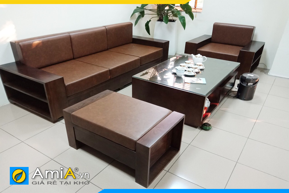 sofa văng gỗ sồi đẹp