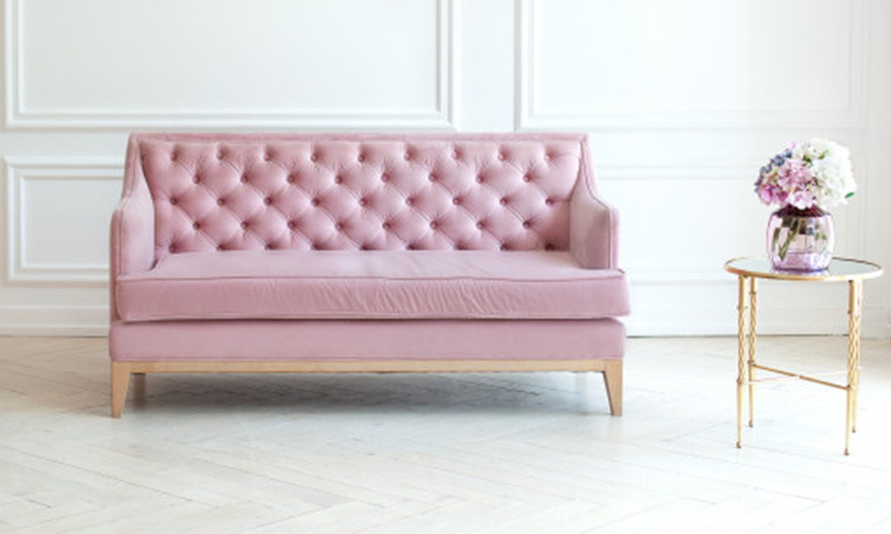 sofa văng nỉ hồng đẹp