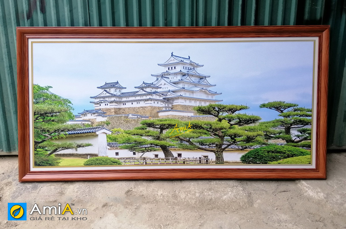 Hình ảnh Tranh treo tường phong cảnh Nhật Bản đặt làm cỡ lớn đẹp