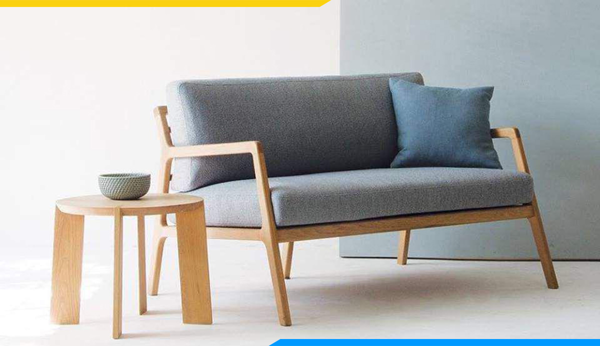 sofa đôi 2 chỗ ngồi đơn giản, hiện đại cho phòng ngủ