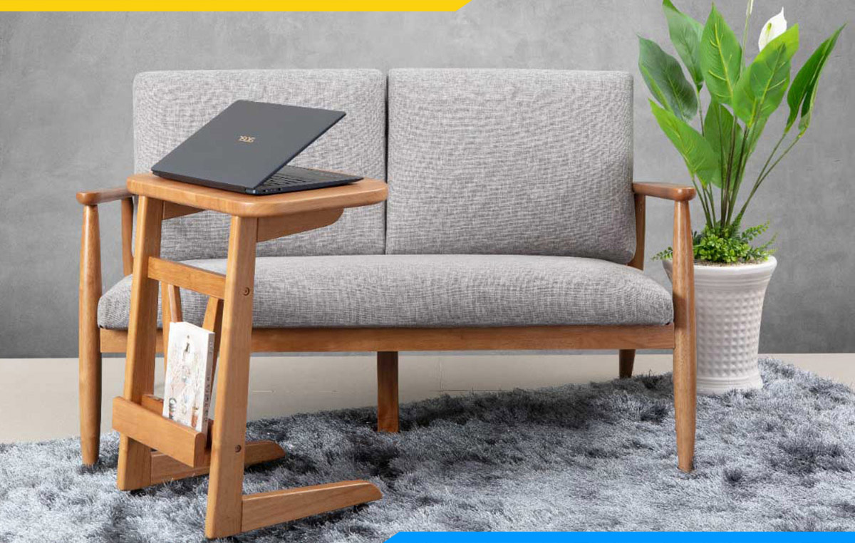 Ghế sopha gỗ đơn giản giá rẻ cho không gian hiện đại