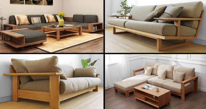 79+ Mẫu sofa gỗ đẹp, hiện đại sang trọng nhất năm 2023 tại Gleehome