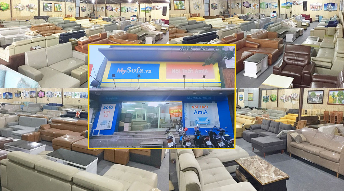 Cửa hàng AmiA với đa dạng các mẫu mã sofa góc đẹp hiện đại