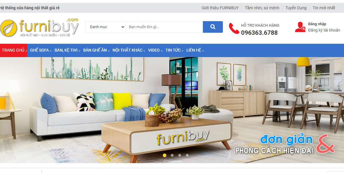 Trang Web của nội thất Furnibuy.com- 1 chi nhánh của AmiATrang Web của nội thất Furnibuy.com- 1 chi nhánh của AmiA