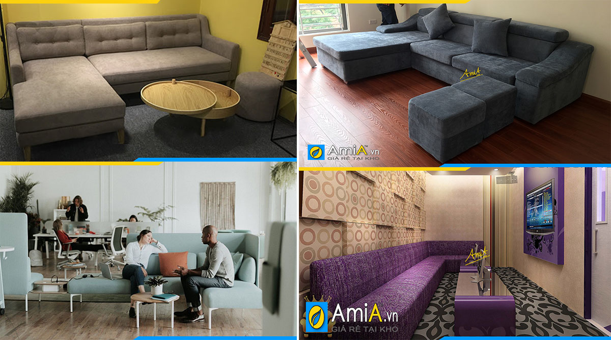 Nhu cầu sử dụng sofa góc vải nỉ thích hợp ở mọi không gian