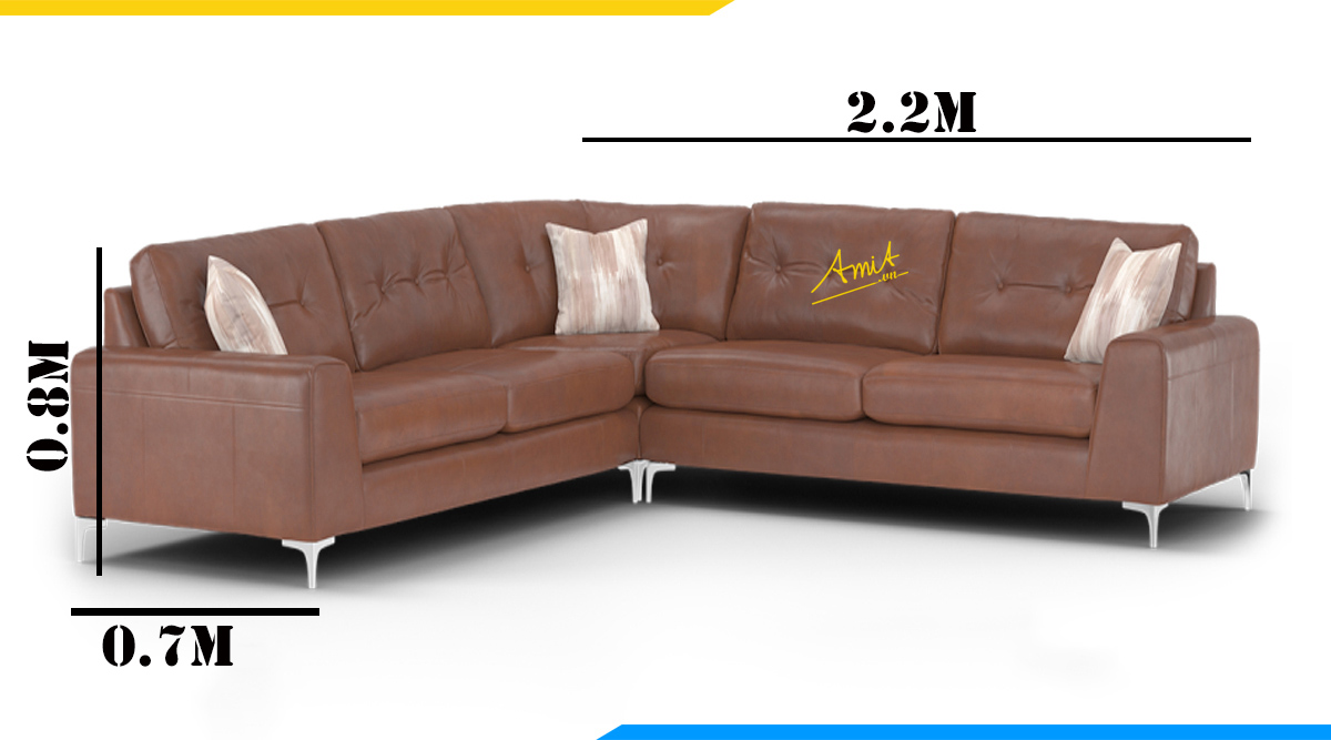 Kích thước thường gặp của bộ sofa góc V hiện đại
