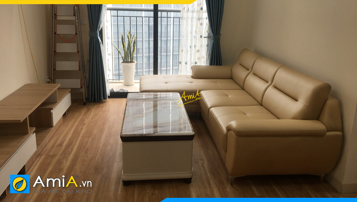 Ghế sofa góc phòng khách nhà chung cư hiện đại dành cho bạn