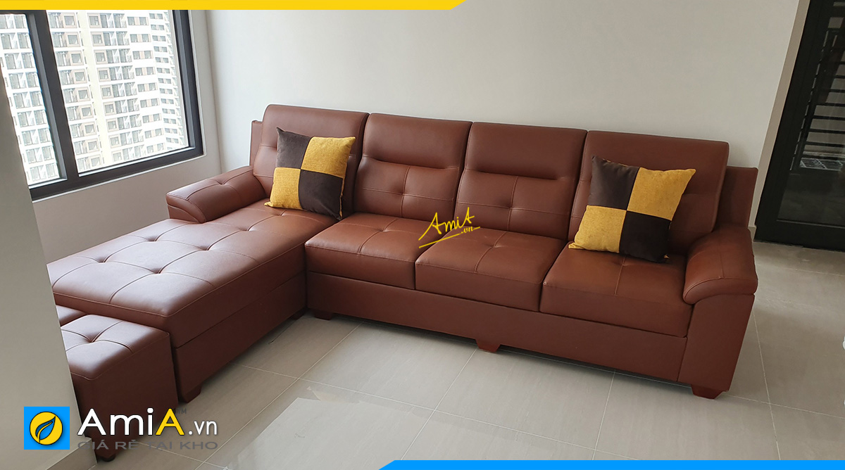 Bộ ghế sofa góc khách hàng đặt mua online tại Nội thất AmiA
