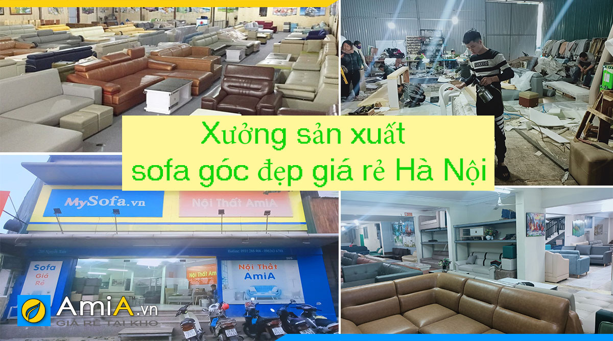 Xưởng sản xuất sofa góc giá rẻ Hà Nội