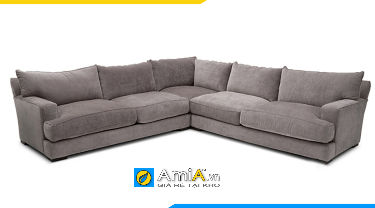 Mẫu ghế sofa góc chữ V với kích thước 2m45 * 2m45 giúp tạo sự cân đối hơn cho không gian kê nhà bạn