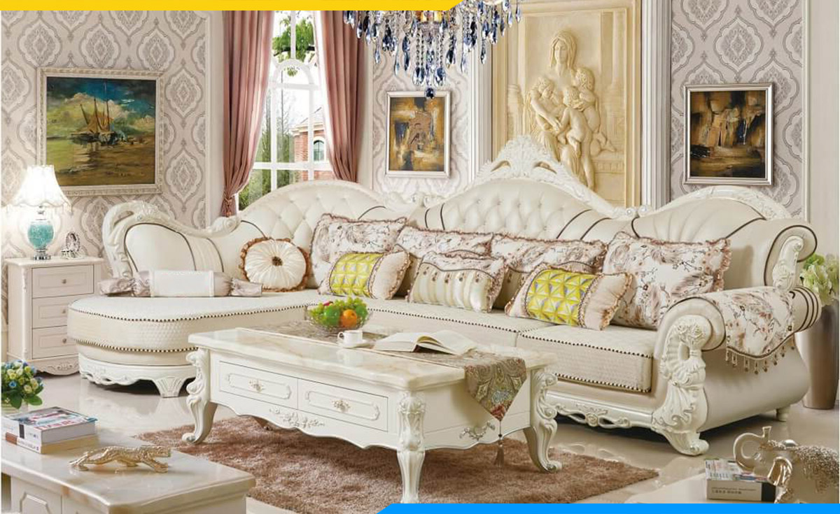 Ghế sofa tân cổ điển hoàng gia cho không gian hoành tráng nhà bạn
