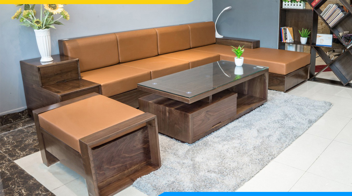 Sofa gỗ văn phòng đẹp, sang trọng được bán chạy nhất thời gian gần đây, chất liệu gỗ tự nhiên với màu sắc đẹp và bền theo thời gian