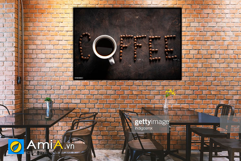 Hình ảnh Tranh ảnh cho quán cafe chủ đề tranh chữ