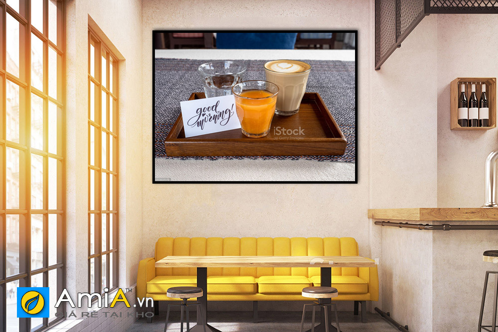Hình ảnh Tranh chữ trang trí tường quán cafe đẹp