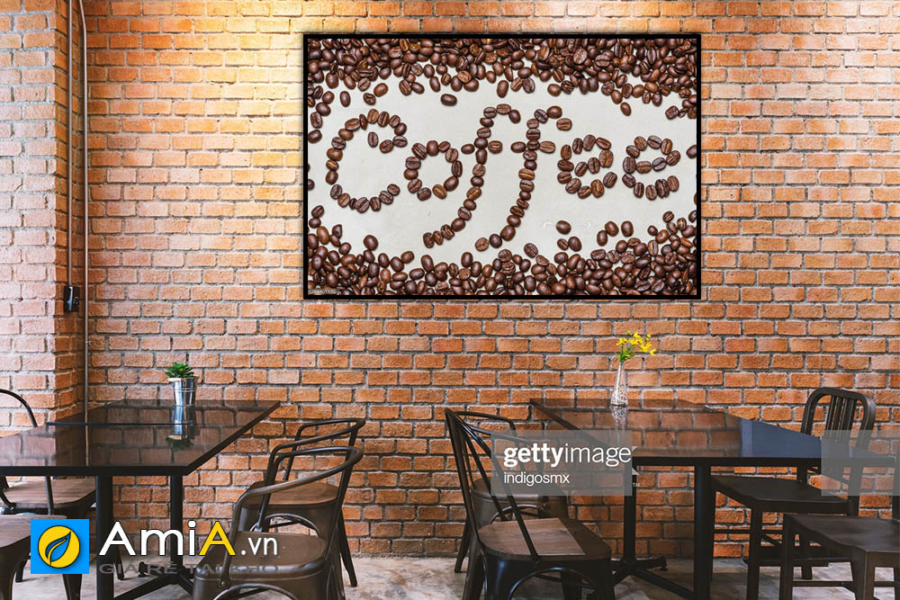 Hình ảnh Tranh treo tường trang trí quán cafe chủ đề tranh chữ