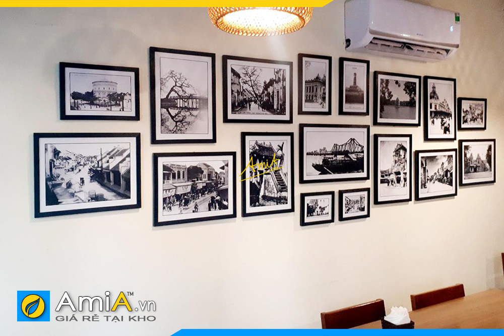 Hình ảnh Tranh treo tường trang trí quán cafe đẹp sang trọng