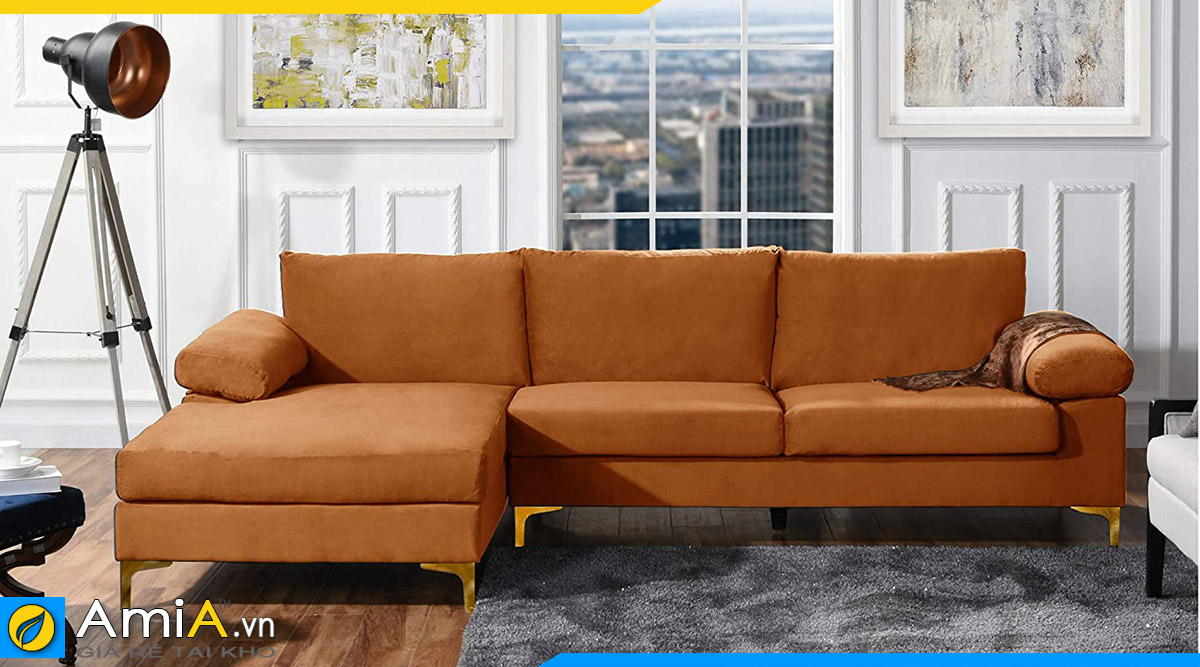 Sofa màu nâu đất đẹp hiện đại