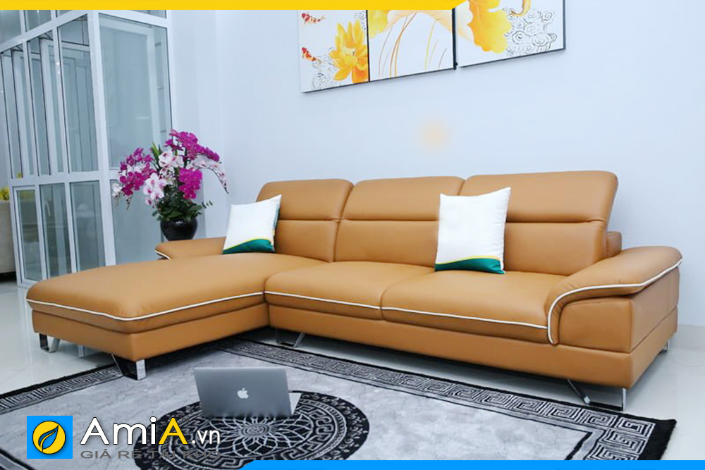Sofa góc chữ L đẹp cho phòng khách hiện đại