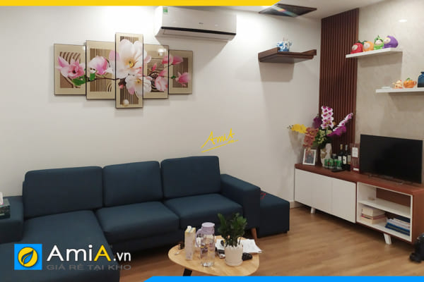Hình ảnh Tranh hoa mộc lan treo tường phòng khách đẹp hiện đại AmiA 500