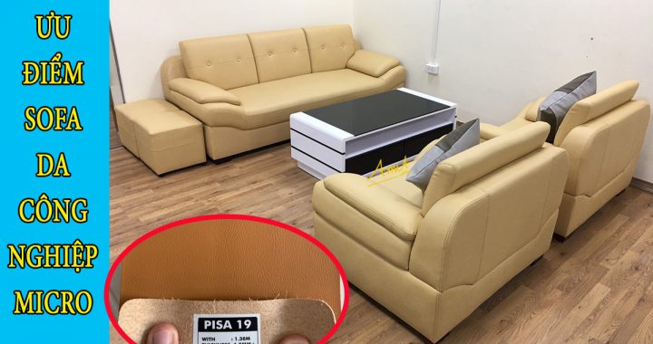 ưu điểm sofa da microfiber