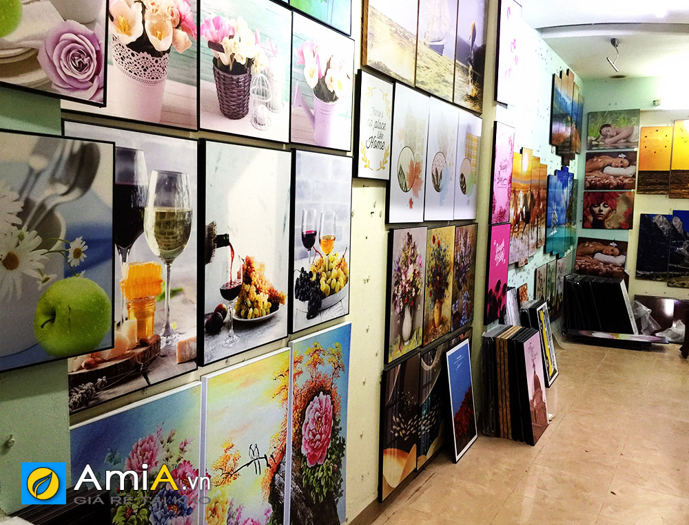 Hình ảnh Các bức tranh treo tường đẹp chất liệu tranh in tại AmiA
