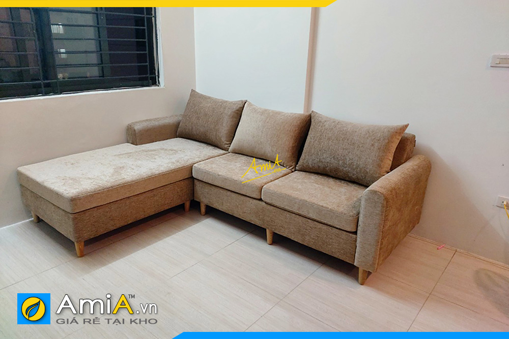 Ghế sofa góc nỉ vải đẹp giá rẻ AmiA312