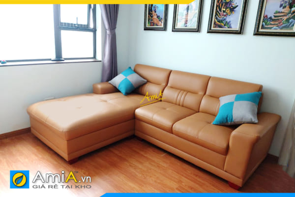 sofa góc đẹp phòng khách AmiA316